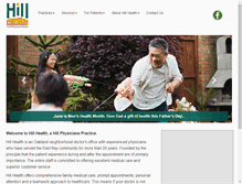 Tablet Screenshot of hillhealth.com